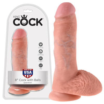 Realistic Cock with Balls 8...