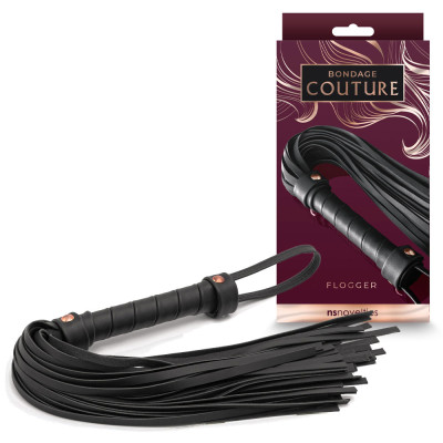 Bondage Couture Black Flogger