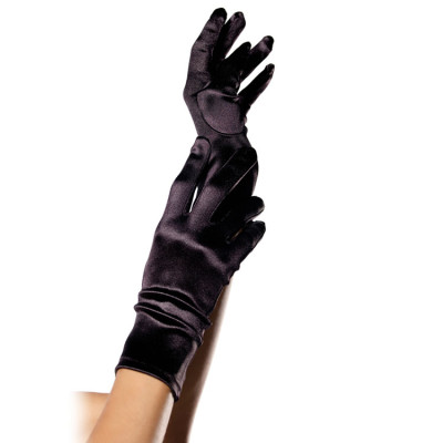 Wrist Length Satin Gloves...