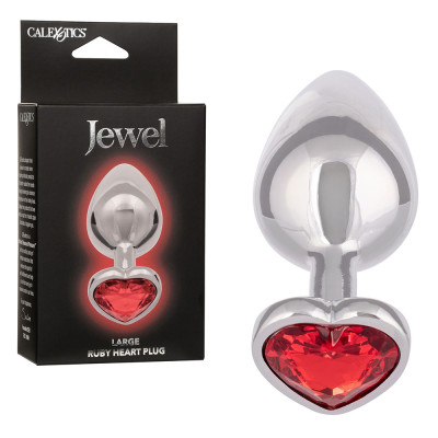Jewel Large Ruby Heart Plug...