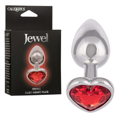 Jewel Small Ruby Heart Plug...