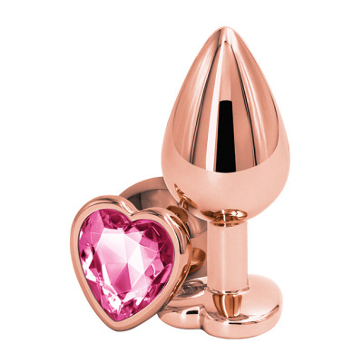 Butt Plug Rose Gold Heart M...