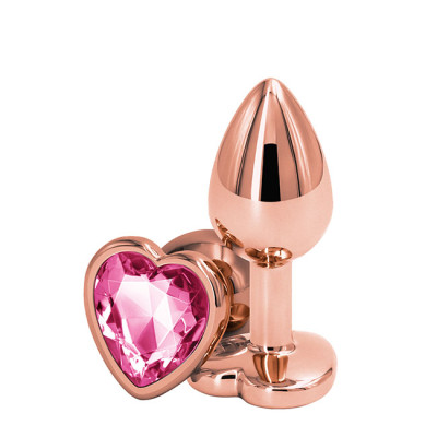 Butt Plug Rose Gold Heart S...