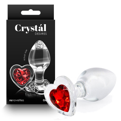 Crystal Desires Red Heart...