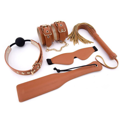 Elite Bdsm Set Cognac Vegan...