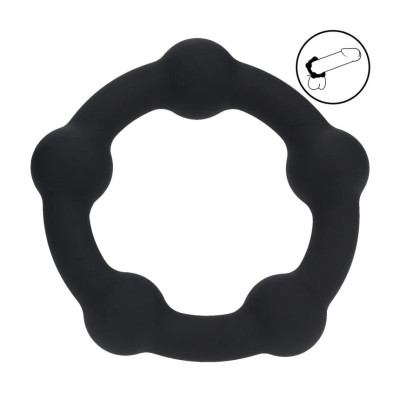 Beaded Silicone Cockring L...