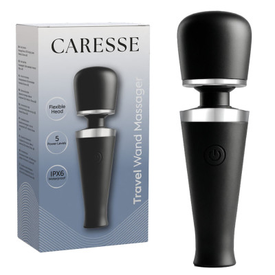 Travel Wand Massager Black