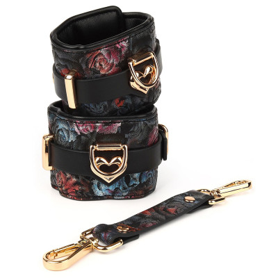 Floral Jacquard Wrist Cuffs