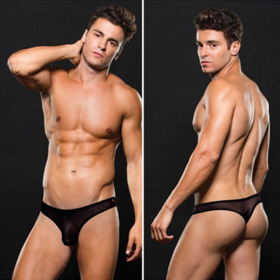 ENVY Mesh Thong Black