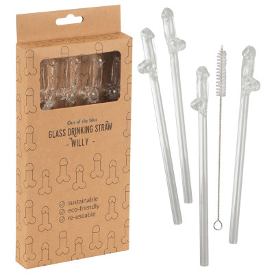 Glass Drinking Straw Willy