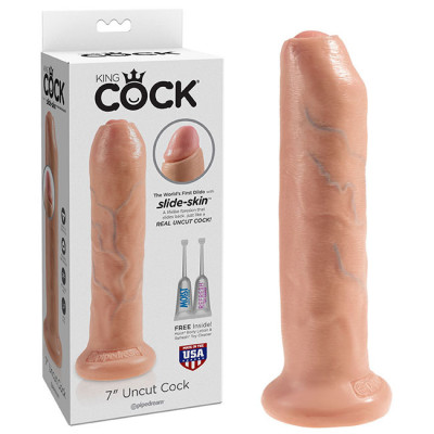 King Cock Realistic Uncut 7...